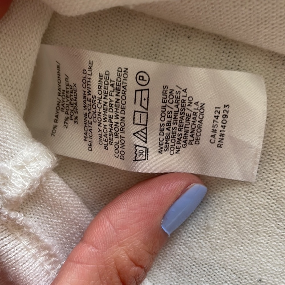 Loft Basic Tee Off-White Great Condition Small - image 3